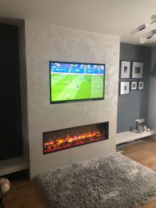 Tv Above the fireplace | Heating Repairs In Castlewellan & Newcastle